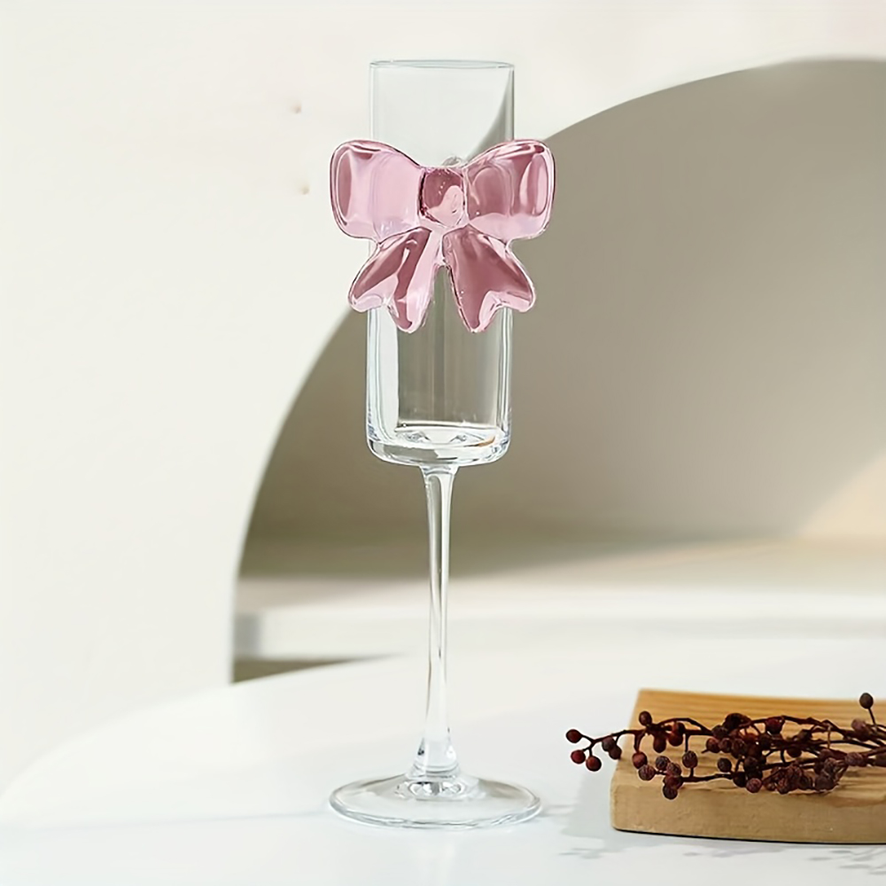 Crystal Wine Glass - 1 sztuka kreatywna różowa kieliszek do