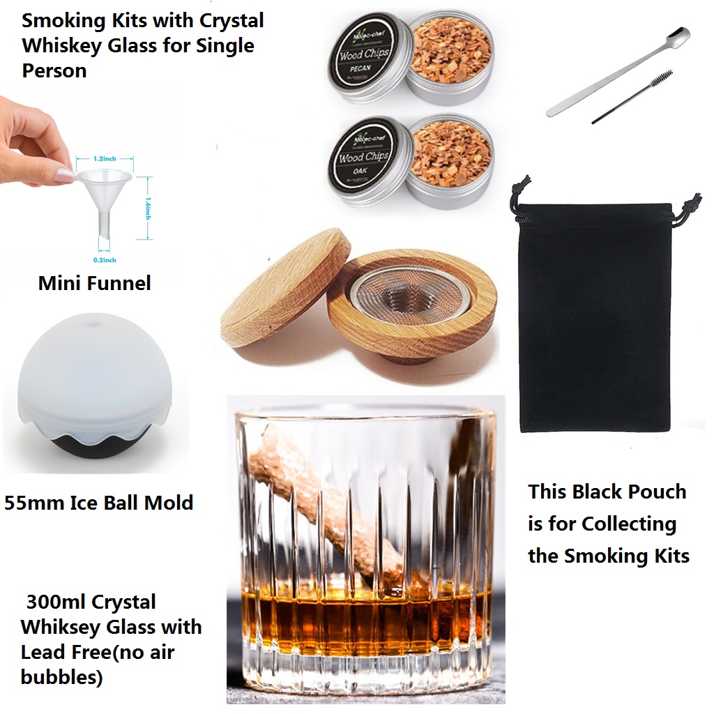 Crystal Wine Glass - Szklanka do whisky z zestawem do