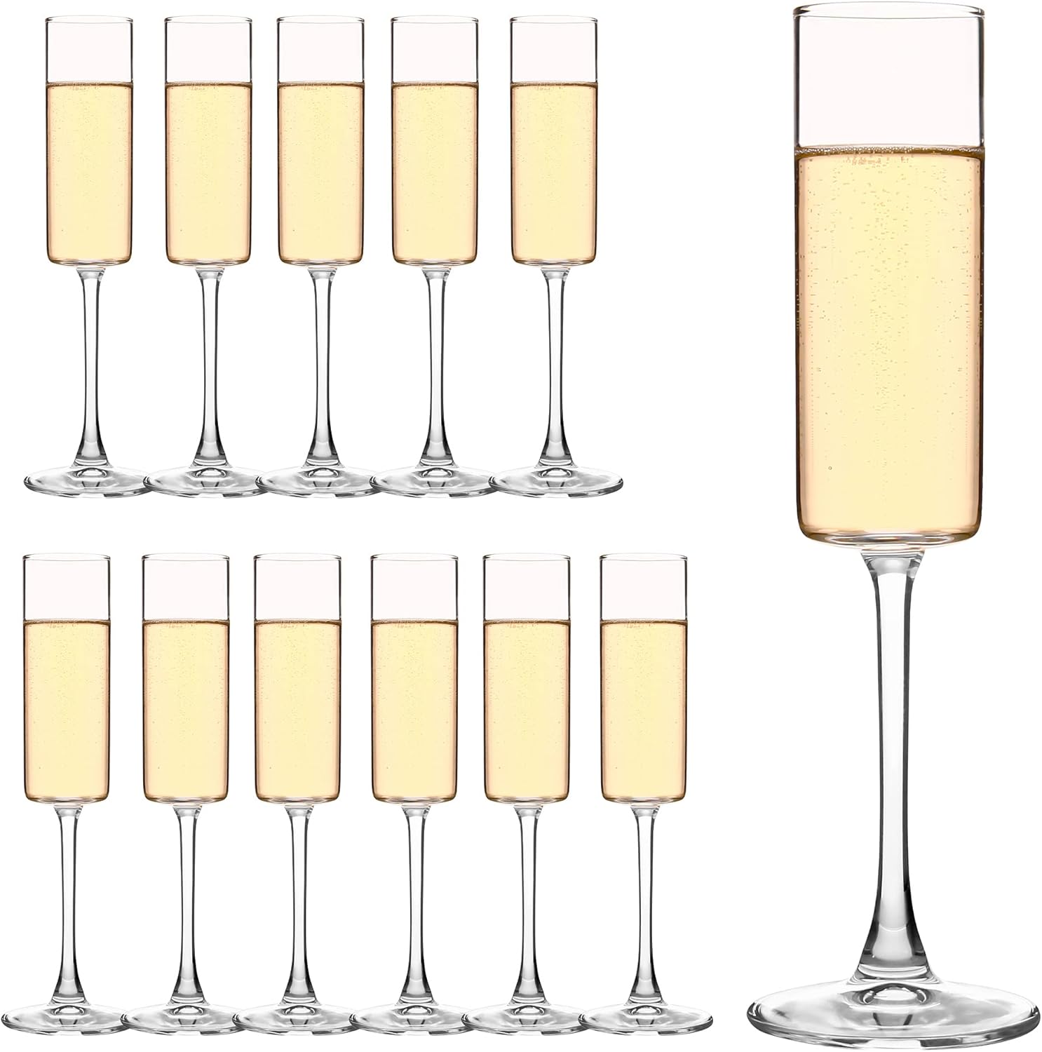 Crystal Wine Glass - Zestaw 12 kieliszków do szampana z