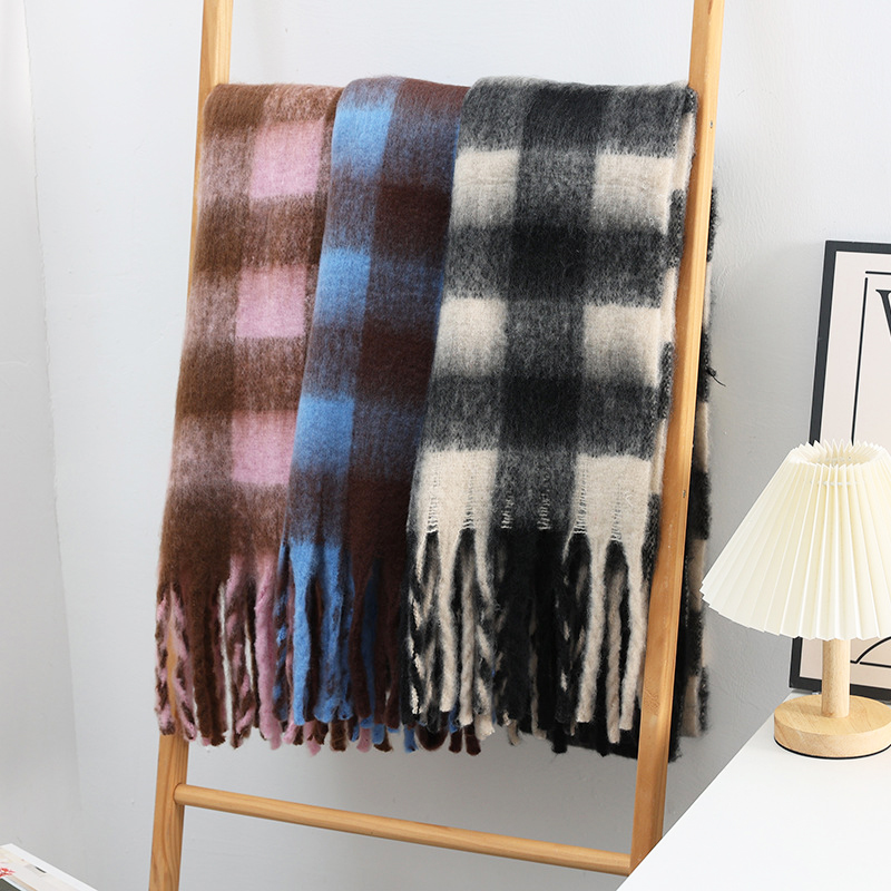 Winter New Plaid Luxury Big Sc – Cashmere Throw Blanket recenzja i cena