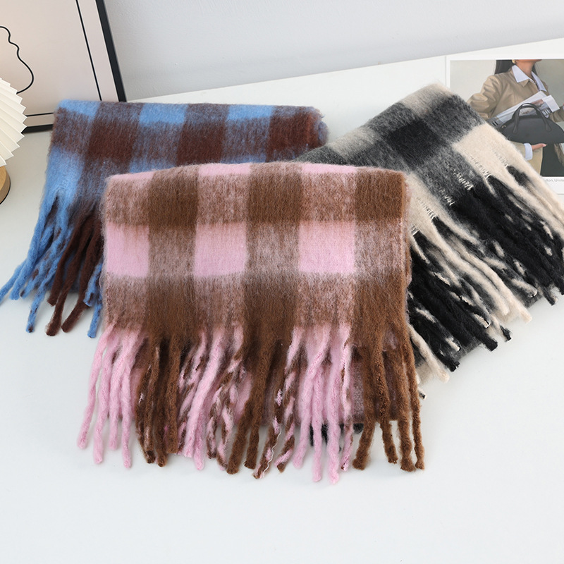 Winter New Plaid Luxury Big Sc – Cashmere Throw Blanket recenzja i cena