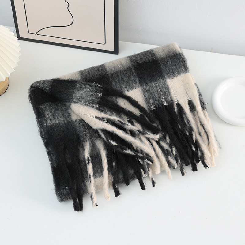 Winter New Plaid Luxury Big Sc – Cashmere Throw Blanket recenzja i cena