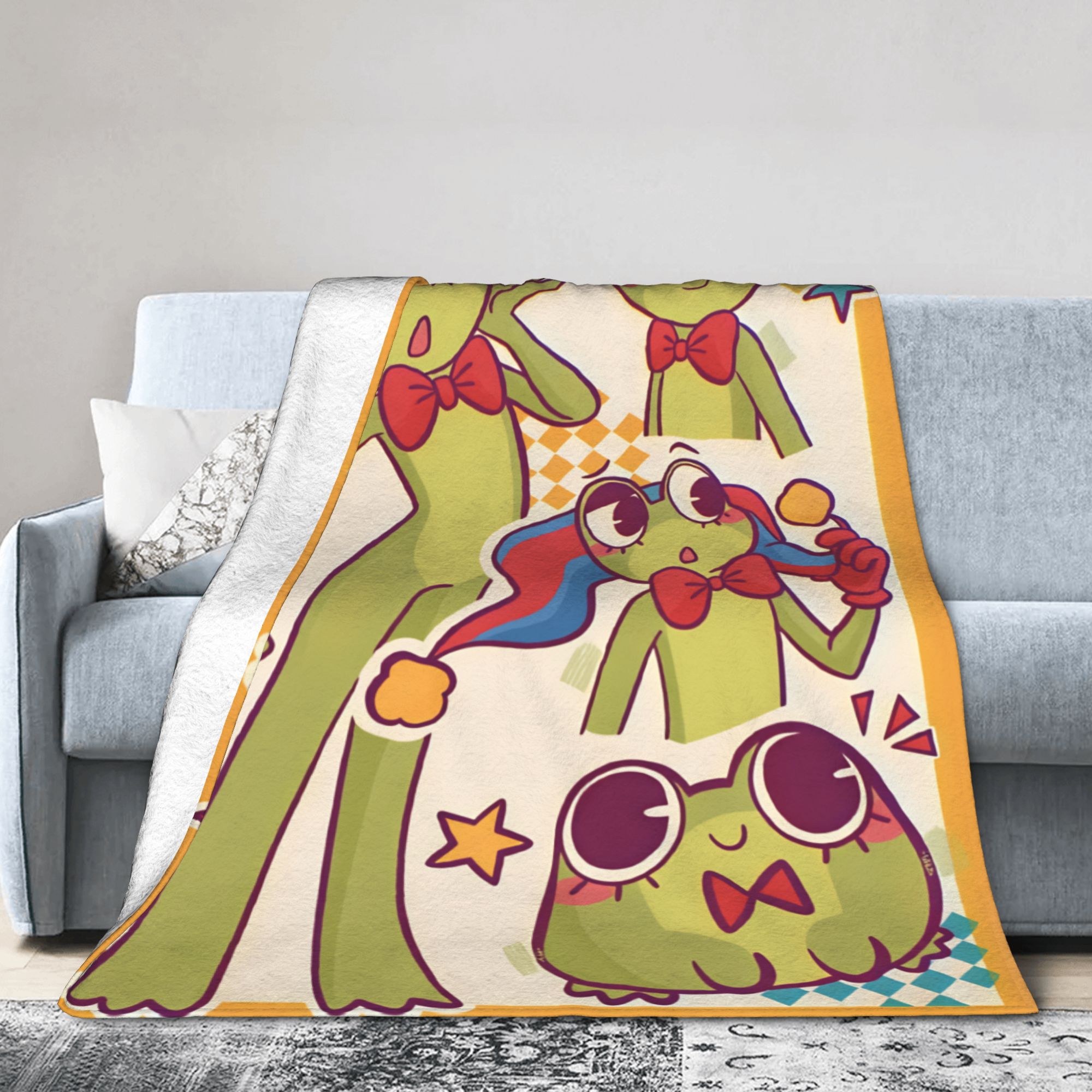 Koc flanelowy z motywem żaby R – Cashmere Throw Blanket recenzja i cena