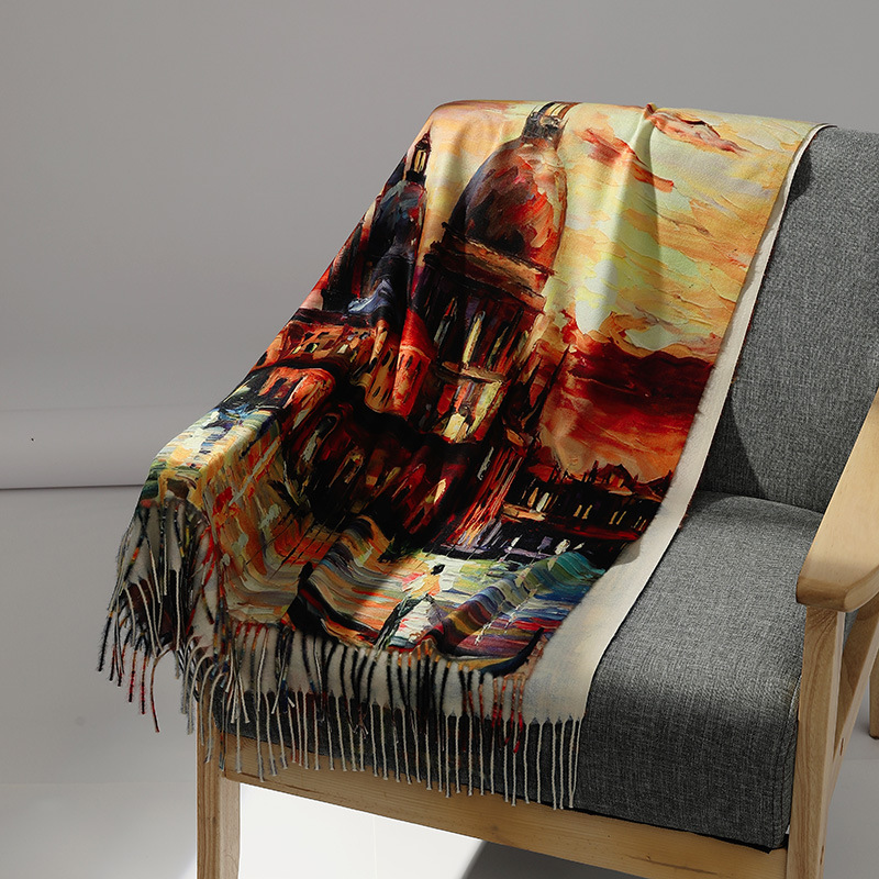 Luksusowa marka obraz olejny k – Cashmere Throw Blanket recenzja i cena