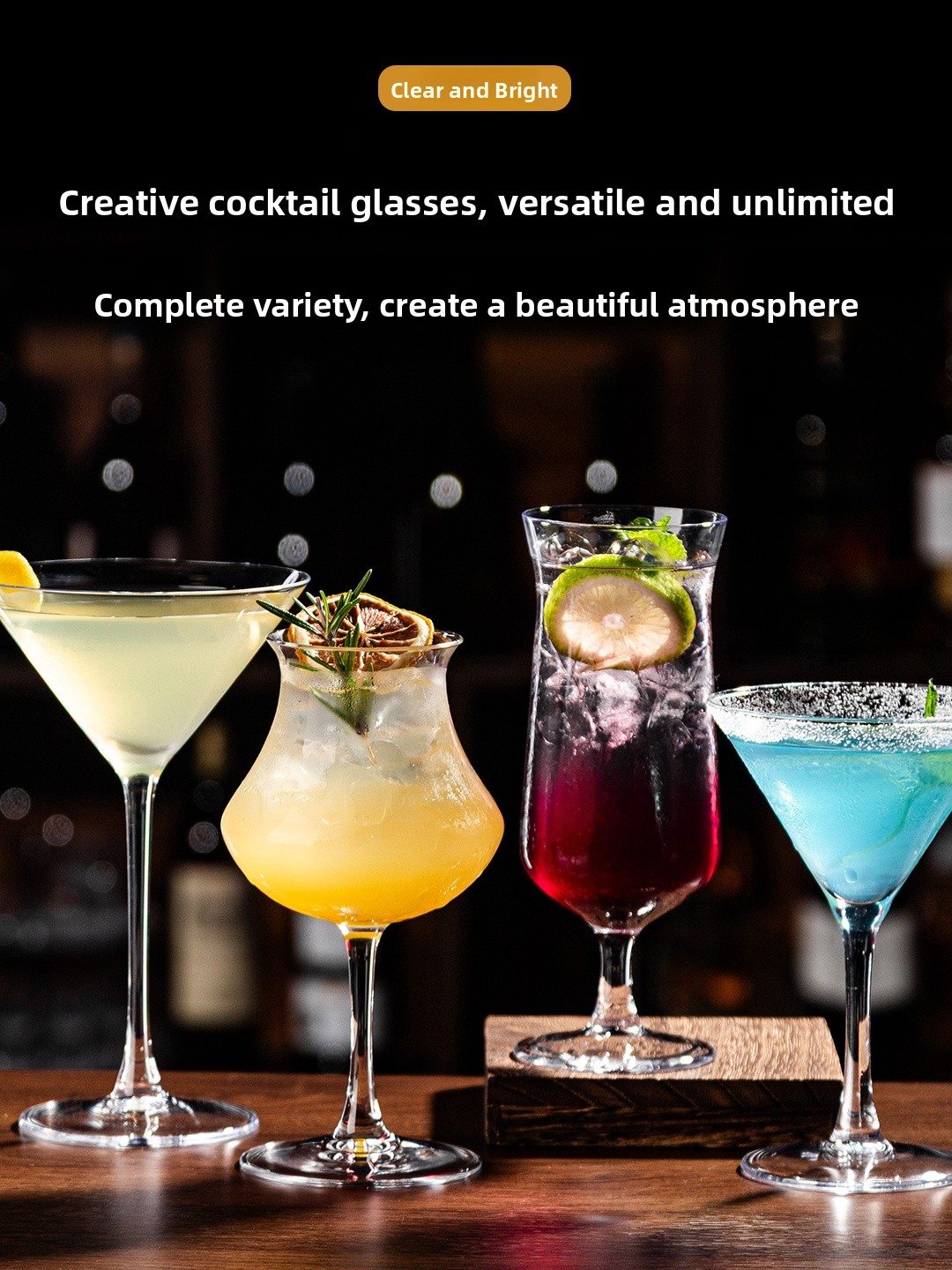Zestaw do koktajli z wysokiej  – Crystal Wine Glass recenzja i cena